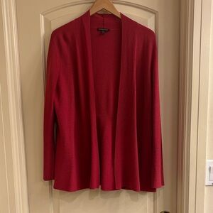 Eileen Fisher Fine Merino Wool Open Cardigan